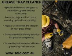 "Keeps your infrastructure running smoothly with our professional Grease Trap Cleaner service. We efficiently remove buildup, ensuring optimal functionality and compliance with regulations. Trust Solo for expert industrial and grease trap cleaning solution.