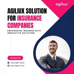 Discover Agiliux's comprehensive software solution for insurance companies at https://www.agiliux.com/solutions/insurance-companies. Our innovative platform revolutionizes insurance operations, maximizing efficiency and driving growth. With tailored features and seamless integration, Agiliux empowers insurers to streamline processes, enhance performance, and stay ahead of the curve. Experience effortless management and superior results with Agiliux's leading-edge software solution.