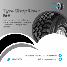 Rely on Dairy Flat Tyres when looking for Puncture Repair near me

If you are looking for a Puncture Repair Near Me choose Dairy Flat Tyres and you won’t regret it. We have many brands available for you and ensure we can meet your tyre needs anytime. Go for Tyres Dairy Flat and be sure to save a lot. Quality tyres matter a lot and delivering only the best options is at the forefront of our company. We stock a full range of quality tyres that meet all budgets. With us, you can be sure to feel safe on the road. Choose us and become one of our thousands of happy customers.