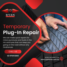 Need a quick fix for your tire? Ryan Tyres & Batteries offers reliable Temporary Plug-In Repair services. Contact us at 02 4704 8160 for swift and effective solutions to keep you rolling safely on the road! https://ryantyres.com.au/temporary-plug-in-repair/