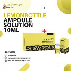 Revolutionize your weight loss journey with LEMONBOTTLE Ampoule solution 10ML from Evolve Weight Loss Ltd. Experience the change today!