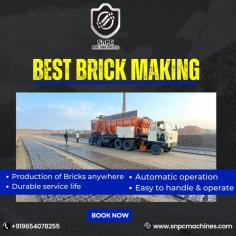 SNPC Machine pvt ltd is a brick on wheel factory with mobile brick making machine. Our two main type of machines are BMM-160 &BMM-300 semi & fully automatic resp. These machines mould brick while moving on wheel with a reduction of 45% cost & 3 times stronger brick as well. Machines requires fuel consumption & prepared raw material for its workinglike gyara, mud etc. Customer can order machine from any state/country or can visit us for their own satisfaction Thankyou for considering our site. 
For more queries please contact us: 8826423668
https://www.snpcmachines.com/
