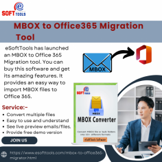 Migrate MBOX files to Office 365 urgently with the advanced software, eSoftTools MBOX to Office 365 Migration tool to import MBOX files to Office 365 instantly. Users can use it very easily and very simple to understand. The software converts MBOX files to Office 365, IMAP, OST to PST, Gmail, Yahoo Mail, HTML, EML, EMLX, and other formats at no cost with free demo software. You can import single and bulk files to Office 365. This software supports all Windows versions.


Visit more:-https://www.esofttools.com/blog/free-mbox-to-office-365-migration-tool/

website:-https://www.esofttools.com/mbox-to-office365-migrator.html