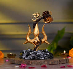 Enhance your space with our exquisite 7-inch Mahadev Trishul with Damru. Perfect for spiritual decor and gifting. Embrace divine energy today! 