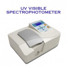Labnics UV-Visible Spectrophotometer is a compact, ergonomically designed instrument for optical measurements of transparent solutions or opaque solids. With a wavelength range of 190-1100nm and spectral bandwidth of 2.0/4.0nm, it performs analyses like Photometric T%, Absorbance, Standard Curve, and Time Scan Kinetics. Features include low noise, low stray light, real-time data storage, durable construction with a reinforced baseboard, and an LCD display with a numeric keypad.