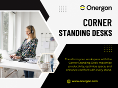 A corner standing desk is a type of desk designed to fit into the corner of a room. It allows you to work while standing up, which can be healthier than sitting for long periods. The desk usually has a spacious surface for your computer, monitor, and other work items. Its L-shape design maximizes space and provides a larger work area without taking up much room. Many corner standing desks are adjustable, so you can change the height to suit your comfort. This type of desk is ideal for home offices or workplaces where space is limited but efficiency and comfort are important.