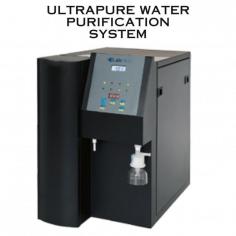 Labnics ultrapure water purification system efficiently produces Type I ultrapure water from tap or distilled water using a Single Pass RO process. Fully automated with a micro-computer control system, it features an audible water shortage alarm, automatic membrane flushing, and a manual RO membrane cleaning button. Its 0.22μm membrane filters out larger pollutants, and a superior grade ultra purification cartridge ensures a pure water output of over 5 L/h.