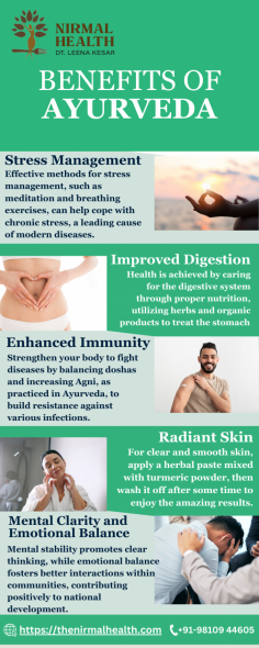 Ayurveda, an ancient system of natural healing, offers holistic wellness through personalized treatments. The best ayurvedic treatment in Faridabad focuses on balancing mind, body, and spirit using herbal remedies, dietary changes, and lifestyle practices. At a reputable ayurvedic clinic in Faridabad, you can experience treatments designed to address the root causes of health issues, promoting overall well-being. Consult with the best ayurvedic doctor in Faridabad to receive tailored care and guidance. An ayurvedic center in Faridabad provides a serene environment for rejuvenation and healing, ensuring a comprehensive approach to health.