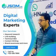 JSDM, offers a comprehensive Digital Marketing Course. This course covers various aspects of online marketing, such as SEO, social media marketing, content marketing, email marketing, and more. Students learn practical skills and strategies to promote businesses and brands effectively in the digital landscape. The course is designed to be accessible and easy to understand, making it suitable for beginners and professionals alike who want to enhance their digital marketing skills and advance their careers.
Contact Us:-
https://jsdm.in/