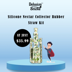 Step into a world of convenience and durability with Delusion Smoke’s Silicone Nectar Collector, the perfect tool for effortless dabbing on the go. Crafted from high-quality, heat-resistant silicone, this nectar collector offers a flexible, unbreakable solution for enjoying your favorite concentrates. Its compact, portable design fits easily in your pocket or bag, while the detachable parts make cleaning and maintenance a breeze. Ideal for both beginners and seasoned dabbers, Delusion Smoke's Silicone Nectar Collector combines functionality with ease, providing smooth, flavorful hits anytime, anywhere. Enjoy a seamless dabbing experience with a product built to withstand the demands of your active lifestyle.