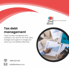 Effective Tax Debt Management Services – The Hives Rotorua

Discover effective tax debt management solutions tailored to your needs. Whether you're in Rotorua or beyond, The Hives offers expert guidance to help you regain control of your finances and achieve lasting relief.