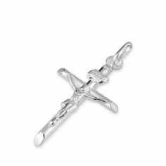 A classic tubular Sterling Silver Small Cross Pendant featuring detailed Christ measuring 26mm length x 17mm width complete with gift box.

https://thechainhut.co.uk/sterling-silver-26mm-small-cross-crucifix-tube-tubular-pendant