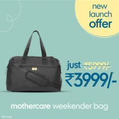 Weekender Diaper Bag for Infants: Buy weekender diaper bag for babies online at discounted prices at Mothercare India. Explore best range of weekender diaper bag for newborns online
