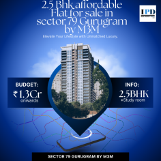 2.5 Bhk affordable Flat for sale in sector 79 Gurugram by M3M Antalya Hills provides a luxury living experience and everything near by your apartment like malls party clubs etc.  