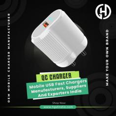 "Looking for reliable Mobile USB Fast Chargers Manufacturers? Look no further! Our company is a leading manufacturer, supplier, and exporter of high-quality Mobile chargers, Power Adapter and Wireless Neckband in India. With our extensive range of products, you can charge multiple devices simultaneously, saving you time and ensuring convenience on the go. Trust us for superior quality and competitive pricing. Contact us today to fulfill all your charging needs!

For any Enquiry Call us at : +91-9999973612  
Or Drop a Mail on : Enquiry@hgdindia.com, Visit our website : www.hgdindia.com"
