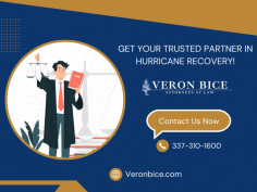 Secure Your Hurricane Claims Today!

We provide tailored insurance solutions specifically designed to address the risks associated with hurricane claims. Our team understands the challenges homeowners face in the aftermath of a hurricane, and we're dedicated to providing swift and comprehensive assistance. For more information, contact Veron Bice, LLC at 337-310-1600.