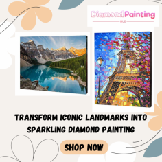 Explore the magic of Lieux Célèbres Diamond Paintings! From the Eiffel Tower to the Great Wall, these intricate, sparkling artworks bring iconic landmarks to life. Perfect for art lovers and travel enthusiasts, diamond paintings offer a relaxing and rewarding experience. Unleash your creativity and adorn your space with dazzling representations of the world's most renowned destinations. Visit here: https://diamondpaintinghub.fr/collections/lieux-celebres-diamond-paintings