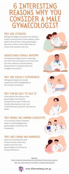 Explore the benefits of choosing male gynaecologists for personalized care and a fresh perspective on women's health. Discover the compassionate approach at our advanced gynae clinic. Empower your health journey today! #MaleGynaecologist #GynaeClinic #WomensHealth



Source: https://www.drlawweiseng.com.sg/blog/6-interesting-reasons-why-you-may-want-to-consider-a-male-gynaecologist/