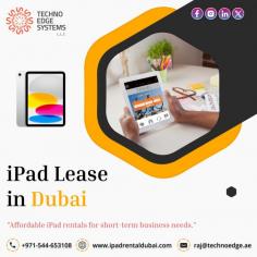 Unsure if leasing an iPad is a breeze? Explore the process - find out how simple it is to get a new iPad without the upfront cost. Techno Edge Systems LLC helps you in showing the process for iPad lease Dubai. For More Info Contact us: +971-54-4653108 Visit us: https://www.ipadrentaldubai.com/ipad-rent-in-dubai/