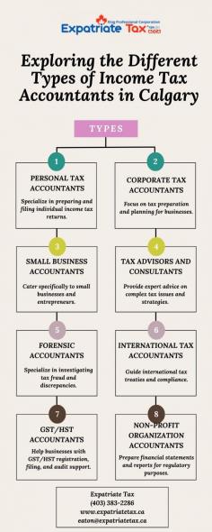 Exploring the numerous kinds of income tax accountants in Calgary uncovers a varied field of experts serving distinct purposes. Calgary provides knowledge for all types of financial situations, ranging from corporate tax accountants who specialize in business tax planning and compliance to personal tax consultants who help individuals with tax returns and deductions and forensic accountants who are focused on identifying tax fraud and errors. There is a qualified accountant in Calgary to suit your demands, whether they are for precise filing, smart tax planning, or specialist auditing. Visit us at https://expatriatetax.ca/blog/
