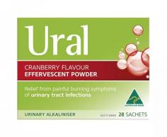 Ural Effervescent Powder Cranberry 28 x 4g Sachets

Ural is used as a relief from the burning pain of the most common UTI and cystitis.

Cranberry extract can help discourage bacteria sticking to the bladder.

Also acts as a urinary alkaliniser to neutralise acid in the urinary tract

https://aussie.markets/health-and-beauty/over-the-counter-medications-and-treatments/digestion-and-nausea/zyrtec-hayfever-and-allergy-relief-10mg-30-tablets-clone/