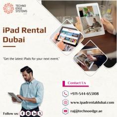 Renting an iPad is ideal for events, short-term projects, and budget-conscious businesses. Techno Edge Systems LLC offers affordable iPad Rental Dubai. For More info Contact us: +971-54-4653108 Visit us: https://www.ipadrentaldubai.com/ipad-rental-in-dubai/