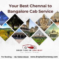 Choose Drop Taxi In One Way for your best Chennai to Bangalore cab experience. Enjoy affordable, reliable, and comfortable rides with transparent pricing. Perfect for travelers seeking a hassle-free, safe journey. Book now for a seamless and pleasant trip from Chennai to Bangalore.
