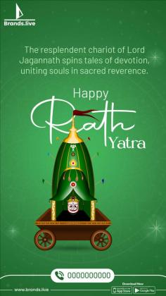 Enrich your Rath Yatra celebrations on Instagram with Brands.live Templates! Transform your feed with our specially crafted Rath Yatra Insta Story Templates, designed exclusively for this special occasion. Craft captivating and personalized stories that truly embody the essence of Rath Yatra. Share the joy and spirit of Rath Yatra with your followers stylishly and memorably. Join Brands.live for exceptional growth and productivity!
