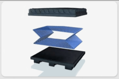 Lid, Pallet & Collapsible Sleeve by Aerolam industries.

https://aerolam.com/aeropro-box/