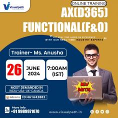 Join Now: https://bit.ly/3zcbFGa
Attend Online #NewBatch On #D365AXFunctional (F&O) by Ms. Anusha.
Batch on 26th June, 2024 @ 7:00 AM (IST).
Contact us: +91 9989971070.
WhatsApp: https://www.whatsapp.com/catalog/917032290546/
Visit Blog: https://visualpathblogs.com/
Visit: https://www.visualpath.in/dynamics-d365-finance-and-operations-course.html


