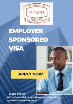 This employer sponsored visa for australia allows skilled workers, who are nominated by their employer, to live and work permanently in Australia. The Permanent Employer Sponsored Visa program allows foreign workers to apply for Australian permanent residence.