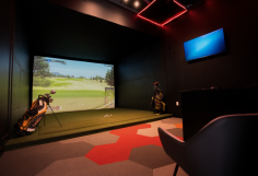 Enjoy a luxurious golf experience with friends or colleagues at Swing Zone. Our private rooms feature state-of-the-art simulators and a comfortable setting.
