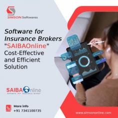 Simson Softwares offers a cost-effective and efficient software for insurance brokers. Our software manages policy documentation from inception to completion. With SAIBAOnline, enhance your business profitability, grow revenue, and improve customer satisfaction. Schedule a FREE online demo today.