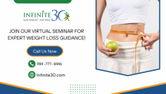 Unlock the Secrets to Weight Loss through Our Virtual Seminar

We are conducting a virtual weight-loss seminar focusing on achieving your ideal weight. Our expert nutritionists and fitness coaches will guide you through effective strategies, meal planning along with the personalized exercise routines. Don’t miss this opportunity to embark on your journey to a healthier lifestyle with the support of our experienced team. Contact Infinite30 at 984-777-8446 for more details!