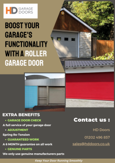 Get a roller garage door for less with HD Doors! Our top-quality doors offer security and style without breaking the bank. Durable, easy to install, and perfect for any home. Visit our website today and upgrade your garage with the best in the market. Don't miss out—shop now!




