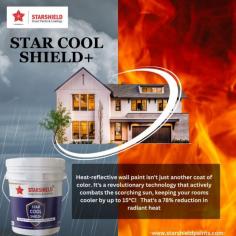 Star Cool Shield offers exterior durability and UV resistance along with better mechanical strength & helps to protect the roof from degradation due to weathering, i.e., it protects from heat, water & dust.
