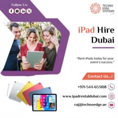 Discover if iPad hire services offer technical support and assistance to ensure smooth operation for your events and projects. Techno Edge Systems LLC offers the most reliable services of iPad Hire Dubai. Contact us: +971-54-4653108 Visit us: https://www.ipadrentaldubai.com/