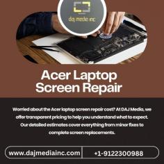 Worried about the Acer laptop screen repair cost? At DAJ Media, we offer transparent pricing to help you understand what to expect. Our detailed estimates cover everything from minor fixes to complete screen replacements. Trust DAJ Media for affordable, reliable Acer laptop screen repair solutions! Visit now!
