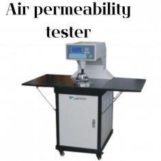 Labtron air permeability tester is equipped with automated sample handling, continuous monitoring, and an adjustable nozzle. It features diverse array of materials, an integrated microcomputer, and a high-precision sensor. It has a permeability range of 1 to 10,000 mm/s and a pressure range of 1 to 4,000 Pa.