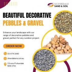 Enhance the beauty of your outdoor spaces with our stunning selection of decorative pebbles and gravel. Perfect for garden paths, driveways, and landscaping projects, our premium pebbles and gravel come in a variety of colors and sizes to suit any design aesthetic. At Silverdalesns, we provide high-quality materials to help you create a visually appealing and low-maintenance landscape. Visit us today to explore our range and elevate your garden's charm.