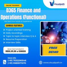 D365 Operations Training - VisualPath offers the best D365 Finance Online Training delivered by experienced industry experts. Our training courses are delivered globally, with daily recordings and presentations available for later review. To book a free demo session, please call us at +91-9989971070.
Visit Blog: https://visualpathblogs.com/
whatsApp: https://www.whatsapp.com/catalog/917032290546/
Visit: https://www.visualpath.in/dynamics-d365-finance-and-operations-course.html
