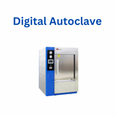 Labmate digital autoclave  is a computer-controlled steam sterilizer with a 280L stainless steel chamber, drying function, adjustable temperature range of 40-134℃ and Doors lock until pressure drops to 0.027MPa,ensuring secure operation.. It has a sterilization time of 0-99 minutes and features safety measures like automatic power cut-off, water deficiency alarm, and over-temperature/pressure protection.