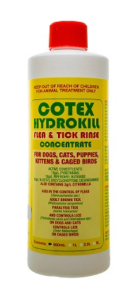 "Cotex - Hydrokill Flea & Tick Rinse Concentrate for Dogs

Cotex hydrokill flea & tick rinse concentrate is a proven, highly effective, fast-acting flea, tick and lice treatment. Order now flea and tick rinse for dogs.

For More information visit: www.vetsupply.com.au
Place order directly on call: 1300838787"