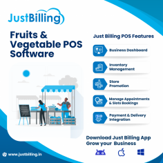 Discover how Just Billing POS software can transform your fruits and vegetable store. Choose Just Billing  for Fruits & Vegetable POS Software and experience the difference for yourself. With our powerful features and unmatched support, you’ll have everything you need to thrive in today’s competitive market.

About Just  Billing
Just Billing is an easy to use and comprehensive GST Invoicing & Billing App for Retail and Restaurant. It runs both on mobile and computer. This GST compliant point of sale (POS) makes it easier for you to keep track of your business and pay more importance to your business growth.

Learn more: https://justbilling.in/pos-fruits-and-vegetable-store/
Download App: https://play.google.com/store/apps/details?id=cloud.effiasoft.justbillingstd
Email: sales@effiasoft.com


