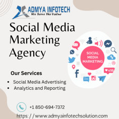Admya Infotech Solutions is a premier social media marketing company dedicated to enhancing your brand’s online presence. Our services encompass content creation, social media management, targeted advertising, and performance analytics. We craft customized strategies to engage your audience, foster growth, and achieve measurable results across platforms like Facebook, Instagram, Twitter, and LinkedIn. Partner with us for innovative and effective digital marketing solutions.






