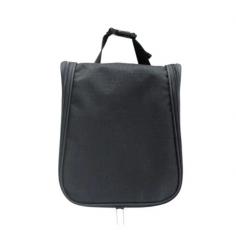 Black Portable Travel Bag for Men Women Toiletries
https://www.bag-manufacturers.com/product/wash-bag/
Material

 Polyester

Size (L x W x H)

 20 x 10 x 23 cm