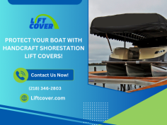 Enjoy Worry-Free Boating with Handcraft Shorestation's Lift Covers!

We offer covers that fit nicely and can be easily installed as they are made from the finest materials using a high level of workmanship. Our Handcraft Shorestation Boat Lift Covers protect your boat from ultraviolet rays, rainwater, snow, or dirt. Get the best cover for your boat!