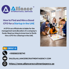 A CFO is an official who is liable for the management and allocation of a company's funds. Read our blog to know how to find & hire a CFO for a Startup in the UAE.
