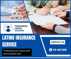 Reliable Latino Insurance Solutions

Our dedicated team at Latino Insurance Services provides comprehensive, tailored insurance solutions to meet your unique needs with personalized service and expert guidance. For more information, mail us at yohana@comunidadlatinaseguros.com.