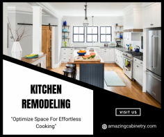  Budget-Friendly Kitchen Remodeling Experts

Remake your cooking space into a culinary oasis with our top-notch kitchen remodeling services. Say goodbye to outdated designs and hello to an area that will make your taste buds and guests swoon. Send us an email at info@amazingcabinetry.com for more details.
